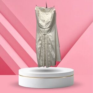 Elegant Calvin Klein Vintage White Formal Dress